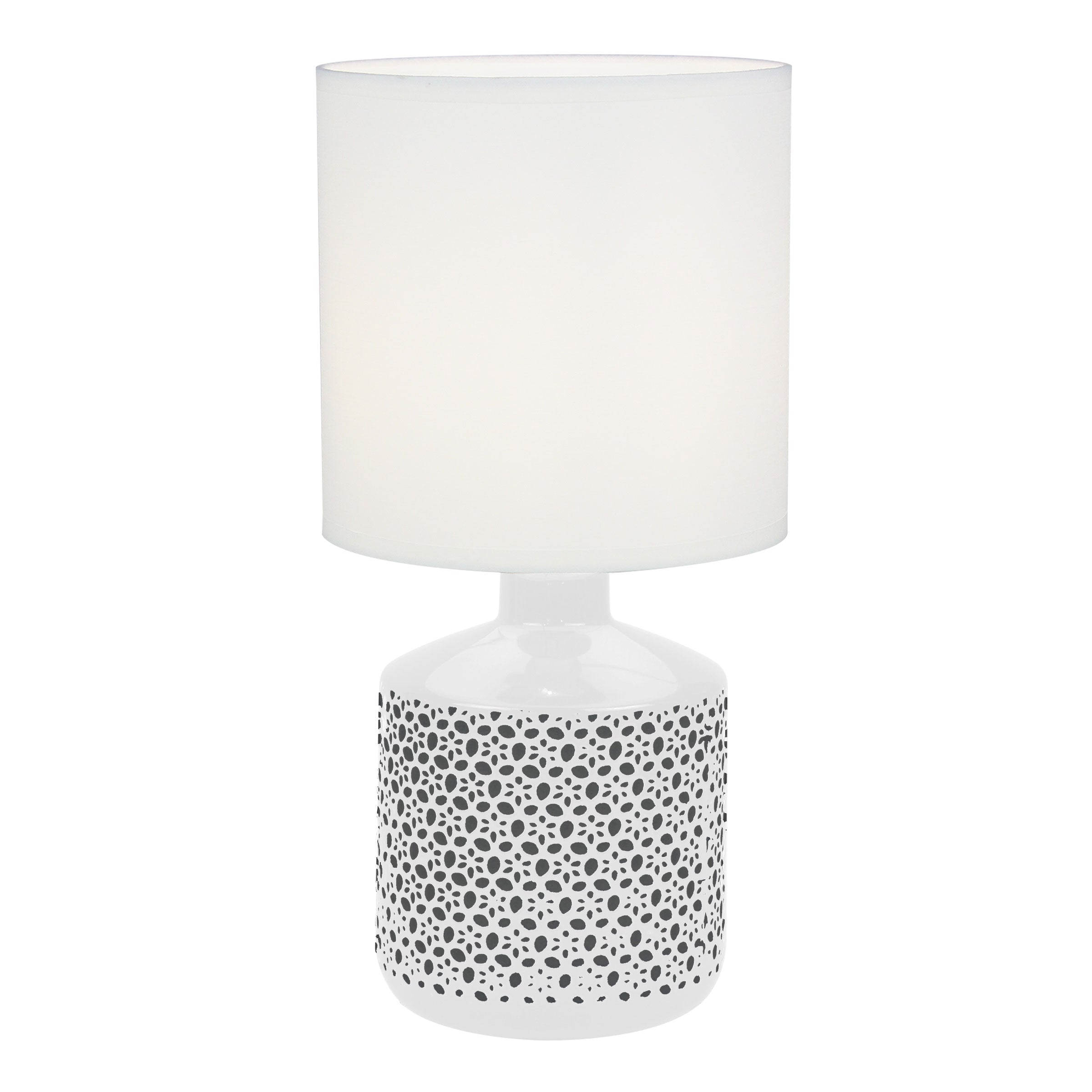 Celia Table Lamp White With White Shade